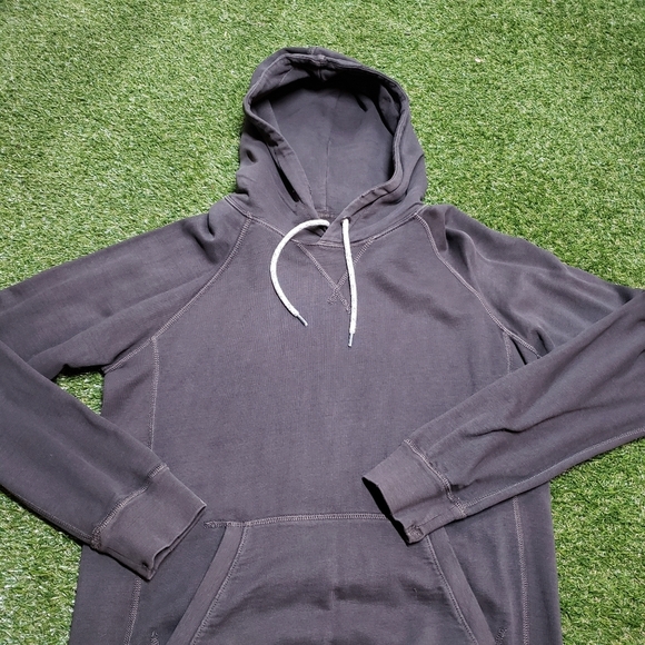 American Eagle Super Soft Gray Hoodie Mens Size Small H1 - Picture 2 of 7